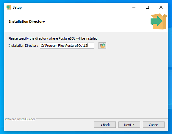 PostgreSQL installation directory PostgreSQL installation directory