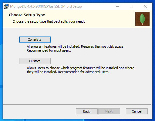 MongoDB installation type MongoDB installation type
