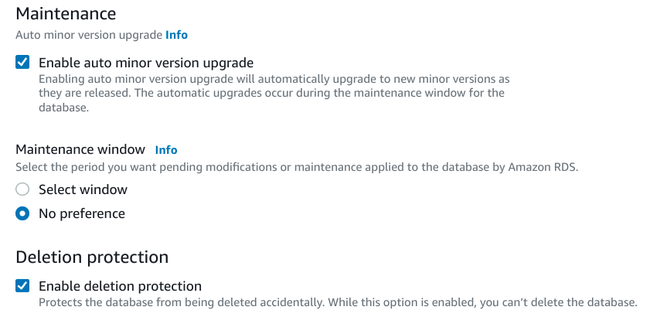 Configure maintenance Configure maintenance