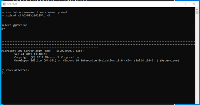 SQL Server connect to database SQL Server connect to database