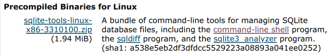 SQLite download page SQLite download page