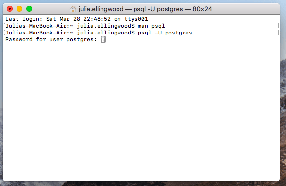 PostgreSQL psql authentication PostgreSQL psql authentication