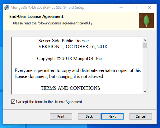 MongoDB EULA agreement MongoDB EULA agreement