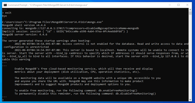 MongoDB connect to database MongoDB connect to database