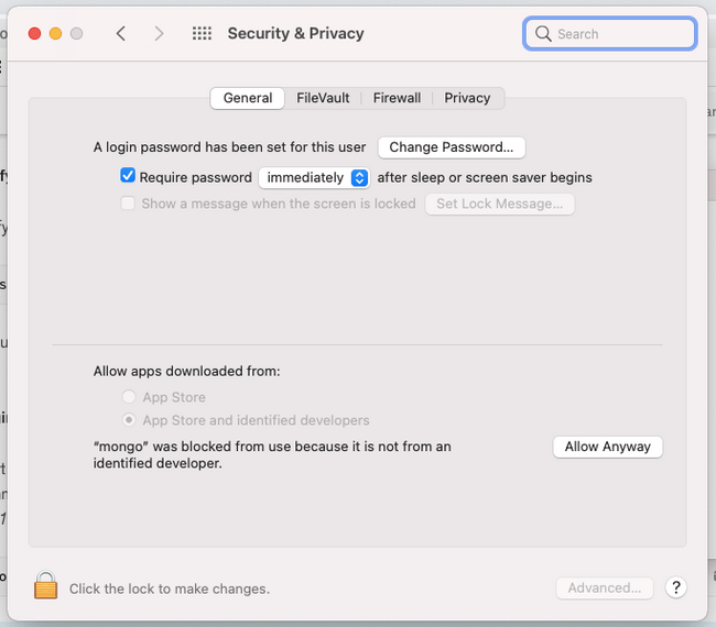 MongoDB allow execution MongoDB allow execution
